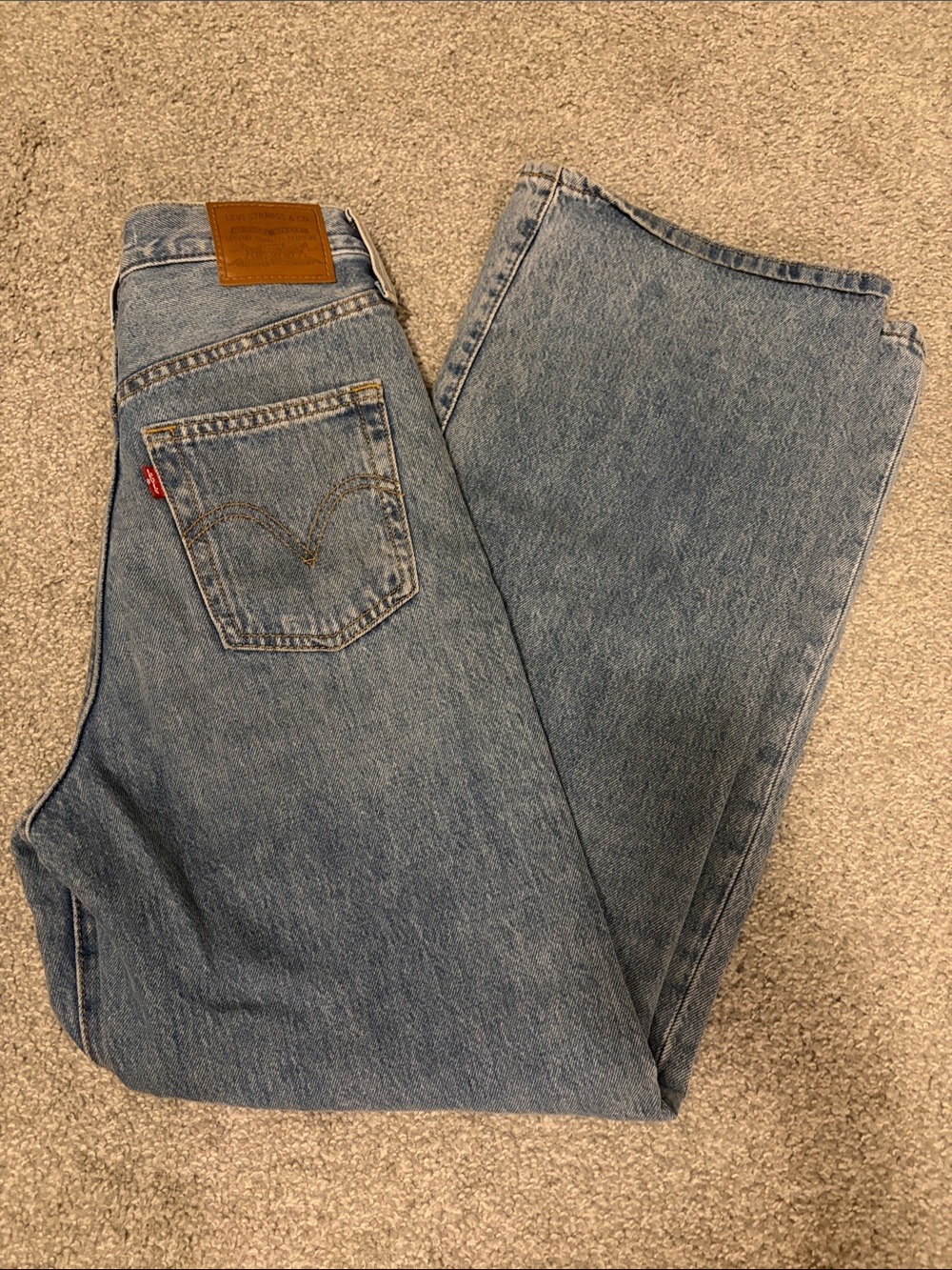 Levi’s Ribcage Wide Leg Women's Jeans - Light Blue - Picture 2 of 5